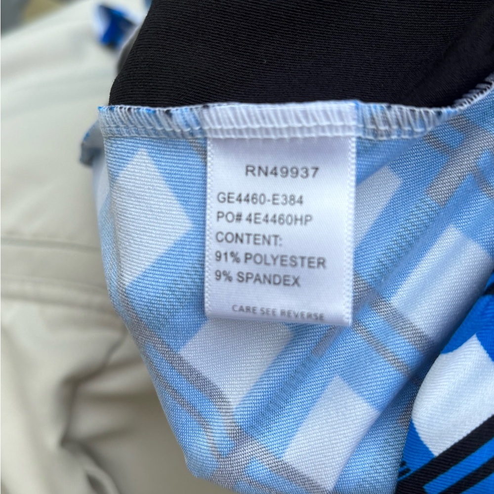 NWOT TAIL Blue/White & Black Stripes Mini Skort for Casual Wear, Size: S - Picture 9 of 10